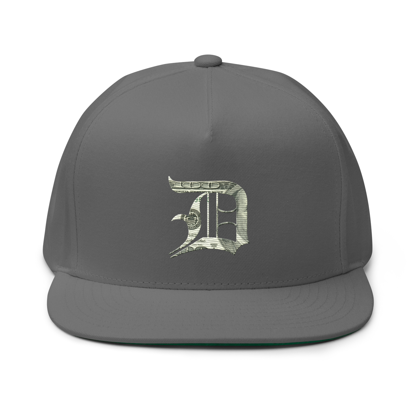 Detroit 'Old English D' Flat Bill Snapback (Benjamins Edition)