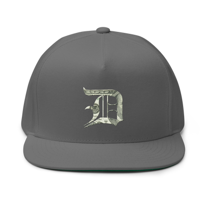 Detroit 'Old English D' Flat Bill Snapback (Benjamins Edition)