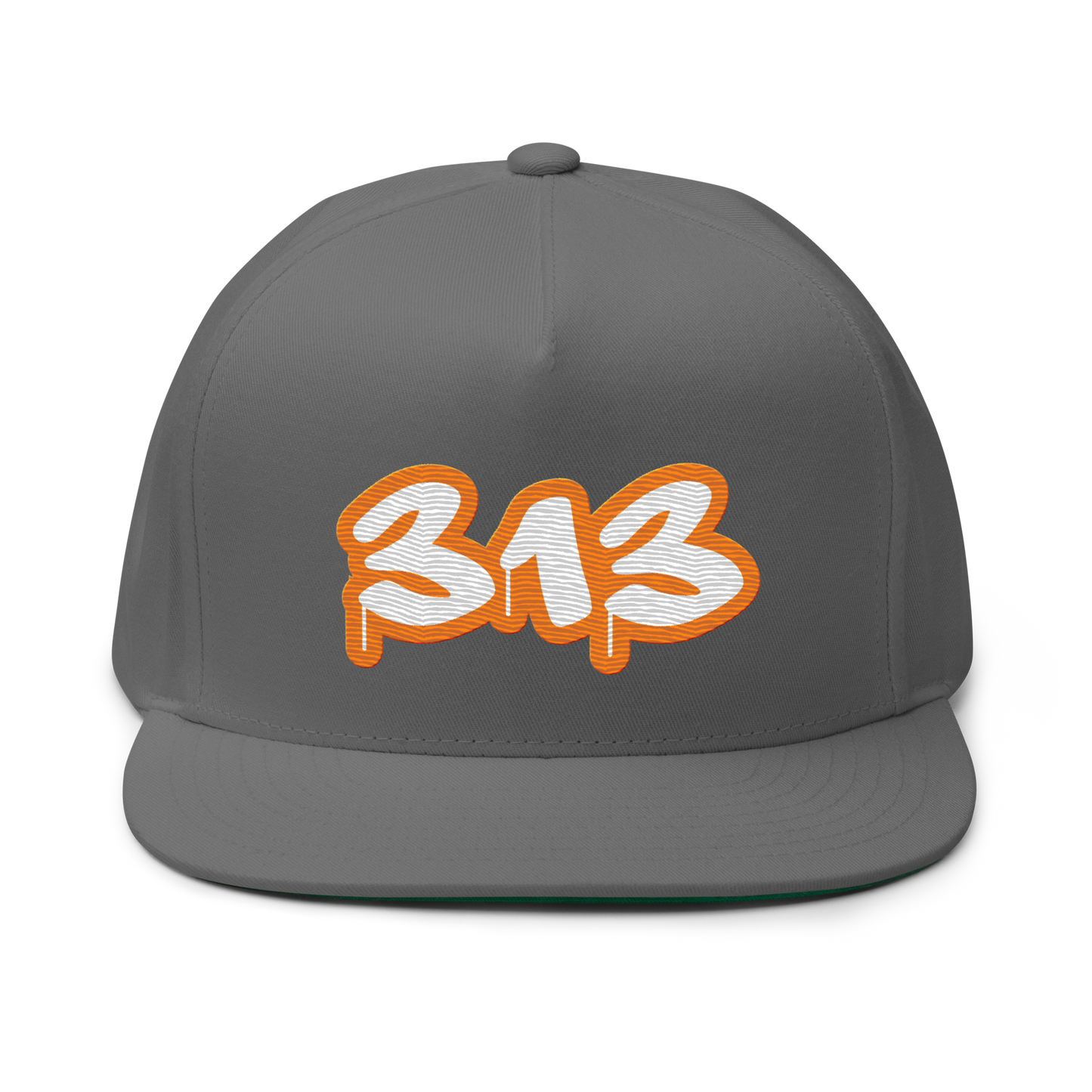 Detroit '313' Flat BIll Snapback (Orange Tag Font)