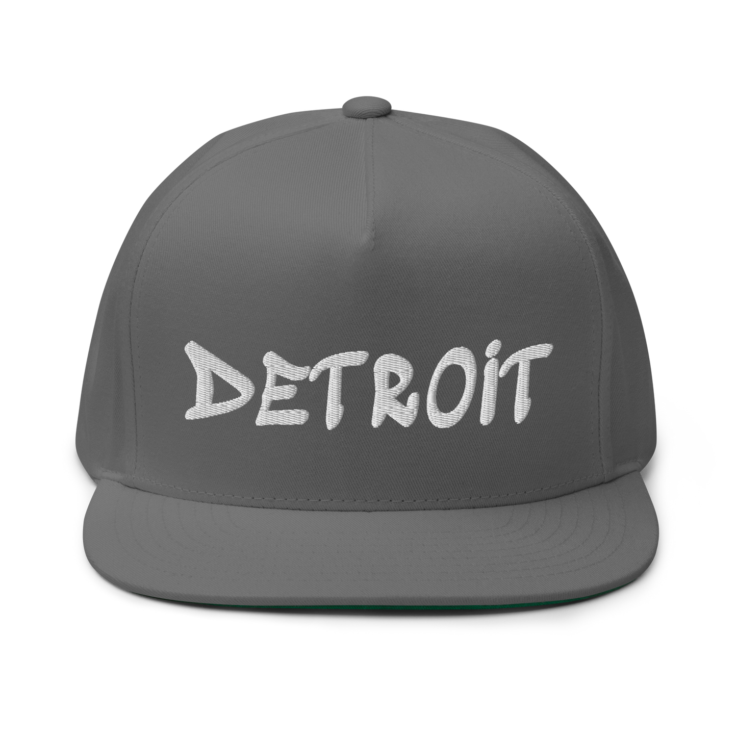 'Detroit' Flat Bill Snapback (Tag Font)