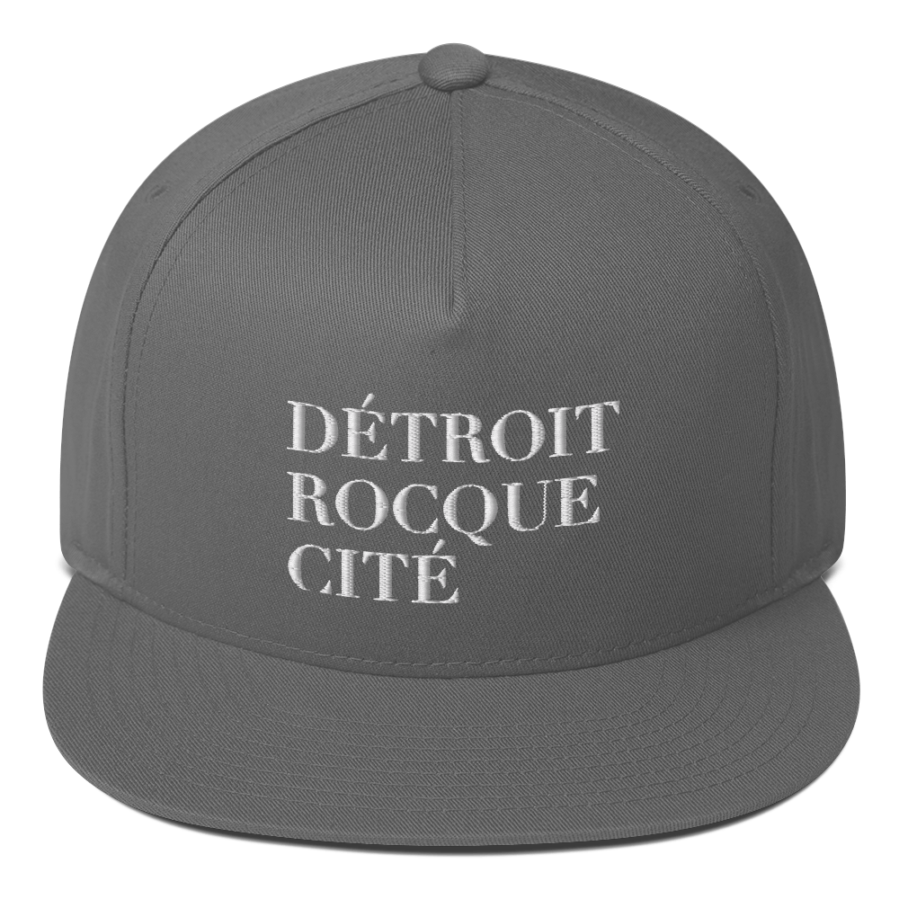 'Détroit Rocque Cité' Flat Bill Snapback