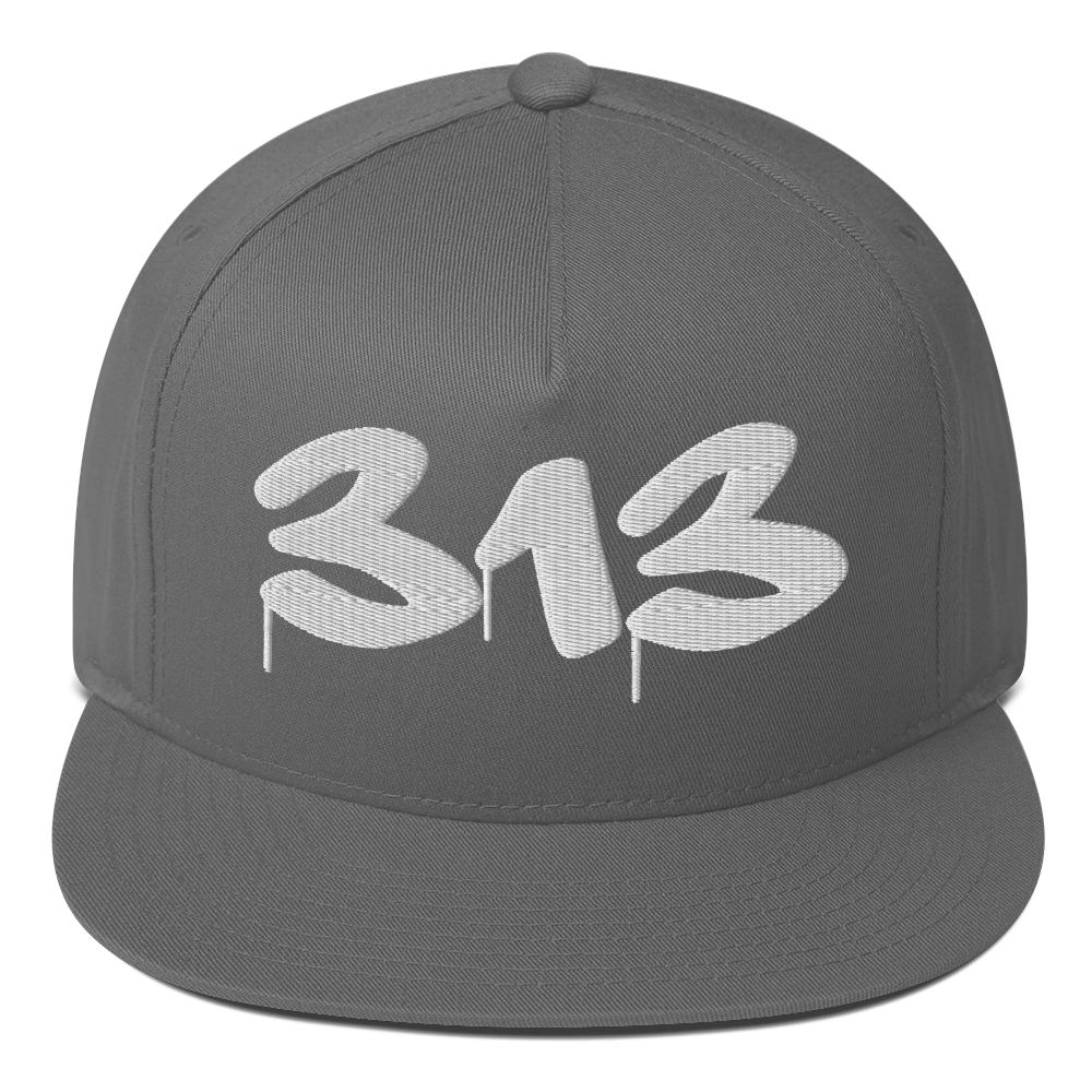 Detroit '313' Snapback (Tag Font) | 5-Panel