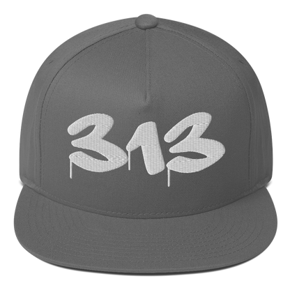 Detroit '313' Snapback (Tag Font) | 5-Panel