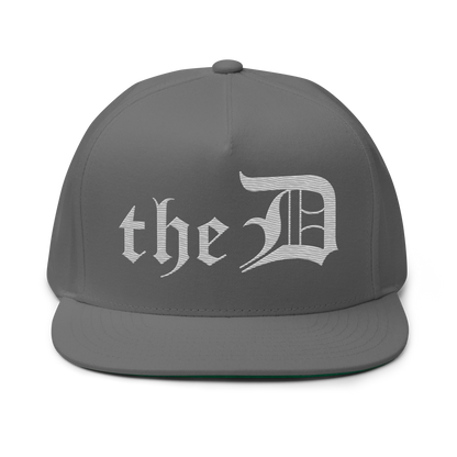 Detroit 'The D' Snapback | 5-Panel - Platinum