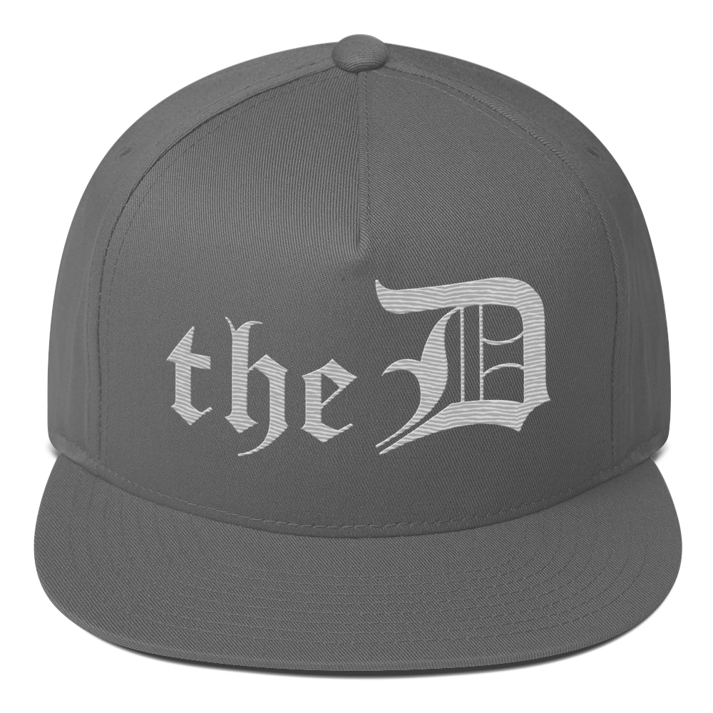 Detroit 'The D' Snapback | 5-Panel - Platinum