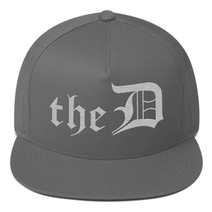 Detroit 'The D' Snapback | 5-Panel - Platinum