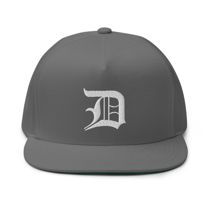 Detroit 'Old English D' Flat Bill Snapback