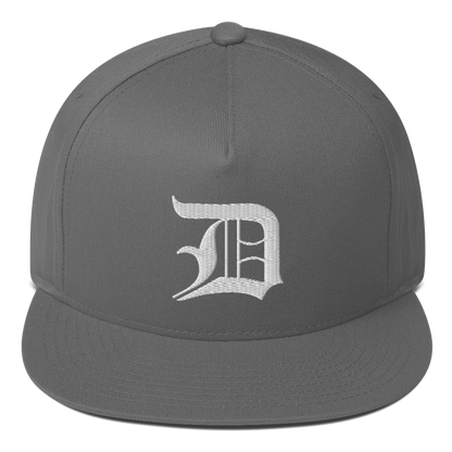 Detroit 'Old English D' Flat Bill Snapback