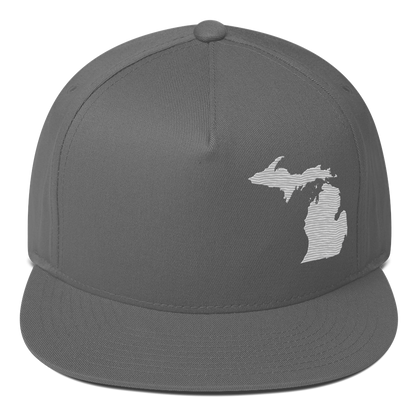 Michigan Snapback | 5-Panel - Platinum Outline