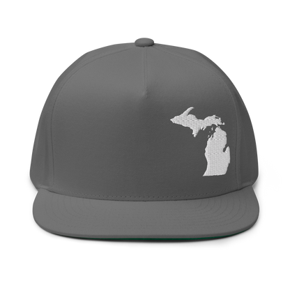 Michigan Snapback | 5-Panel - White Outline