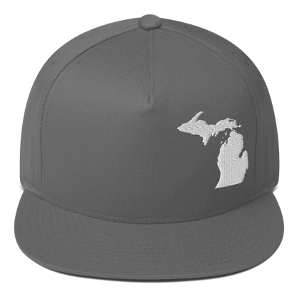 Michigan Snapback | 5-Panel - White Outline