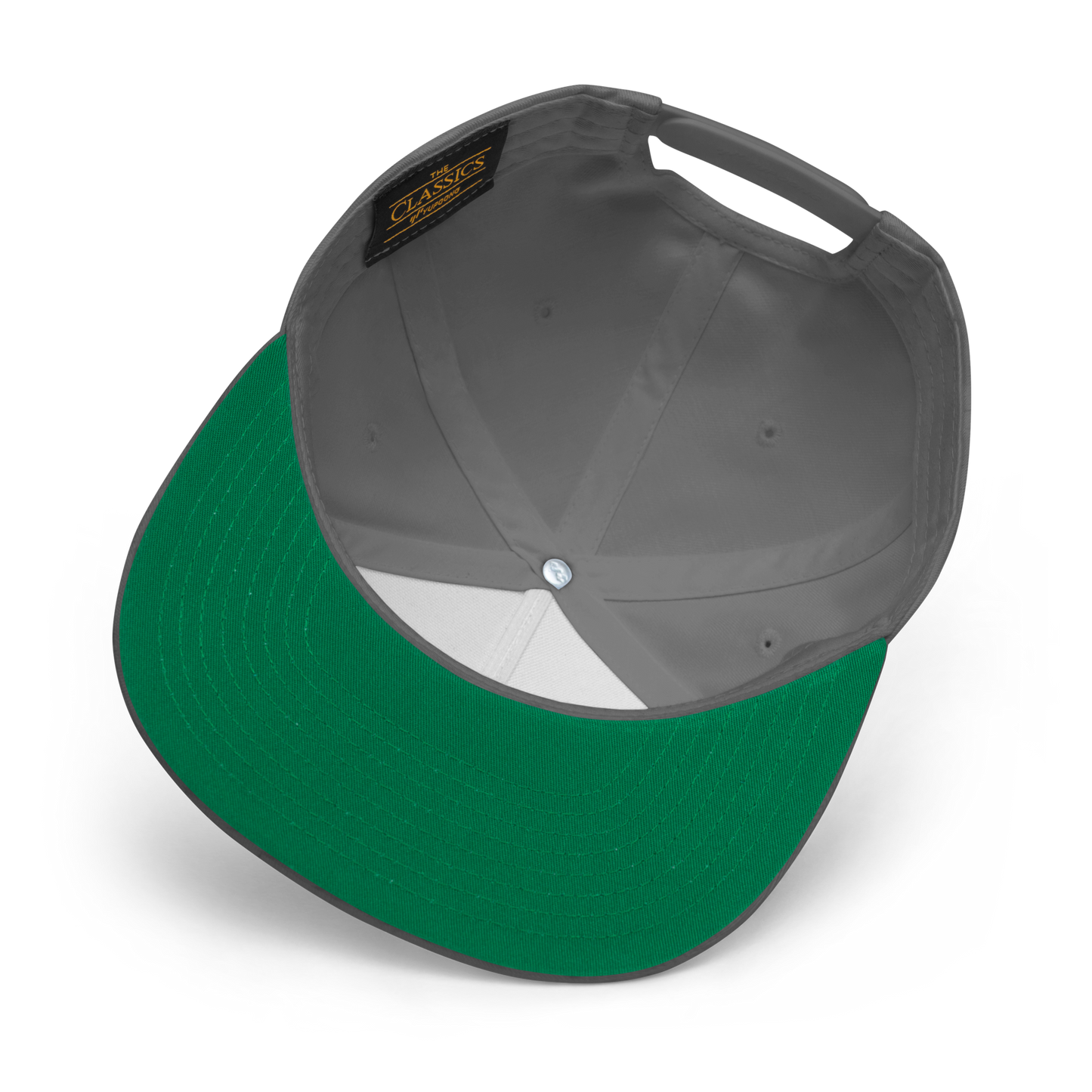 Detroit 'Old English D' Flat Bill Snapback (Copper Green)