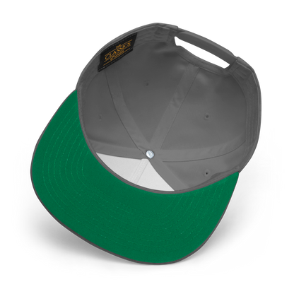 Detroit 'Old English D' Flat Bill Snapback (Copper Green)