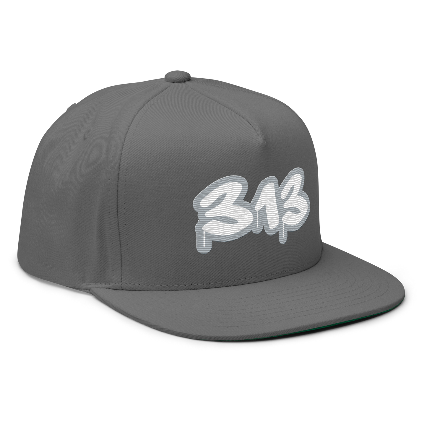 Detroit '313' Flat BIll Snapback (Silver Tag Font)