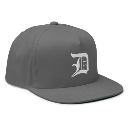 Detroit 'Old English D' Flat Bill Snapback