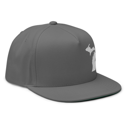 Michigan Snapback | 5-Panel - Platinum Outline