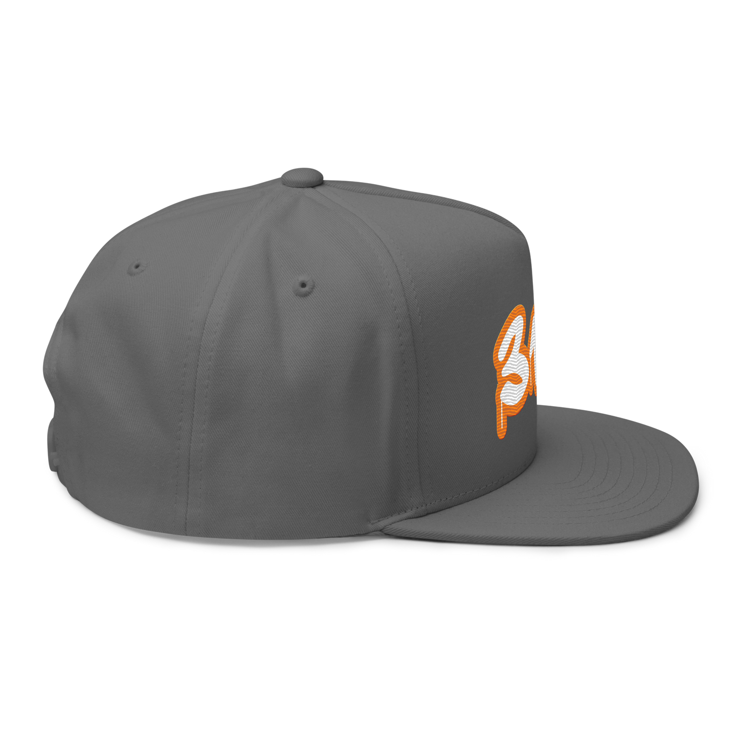 Detroit '313' Flat BIll Snapback (Orange Tag Font)