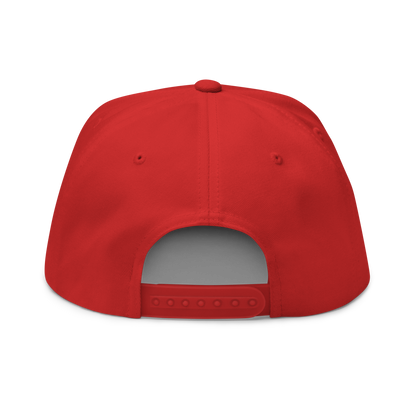 'Detroit' Flat Bill Snapback (Orange Tag Font)