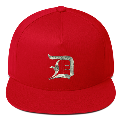 Detroit 'Old English D' Flat Bill Snapback (Benjamins Edition)