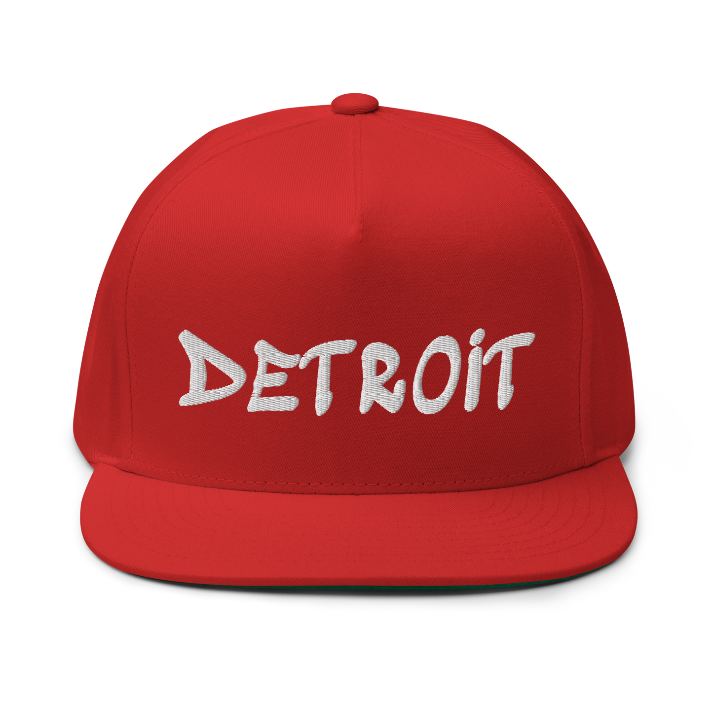 'Detroit' Flat Bill Snapback (Tag Font)