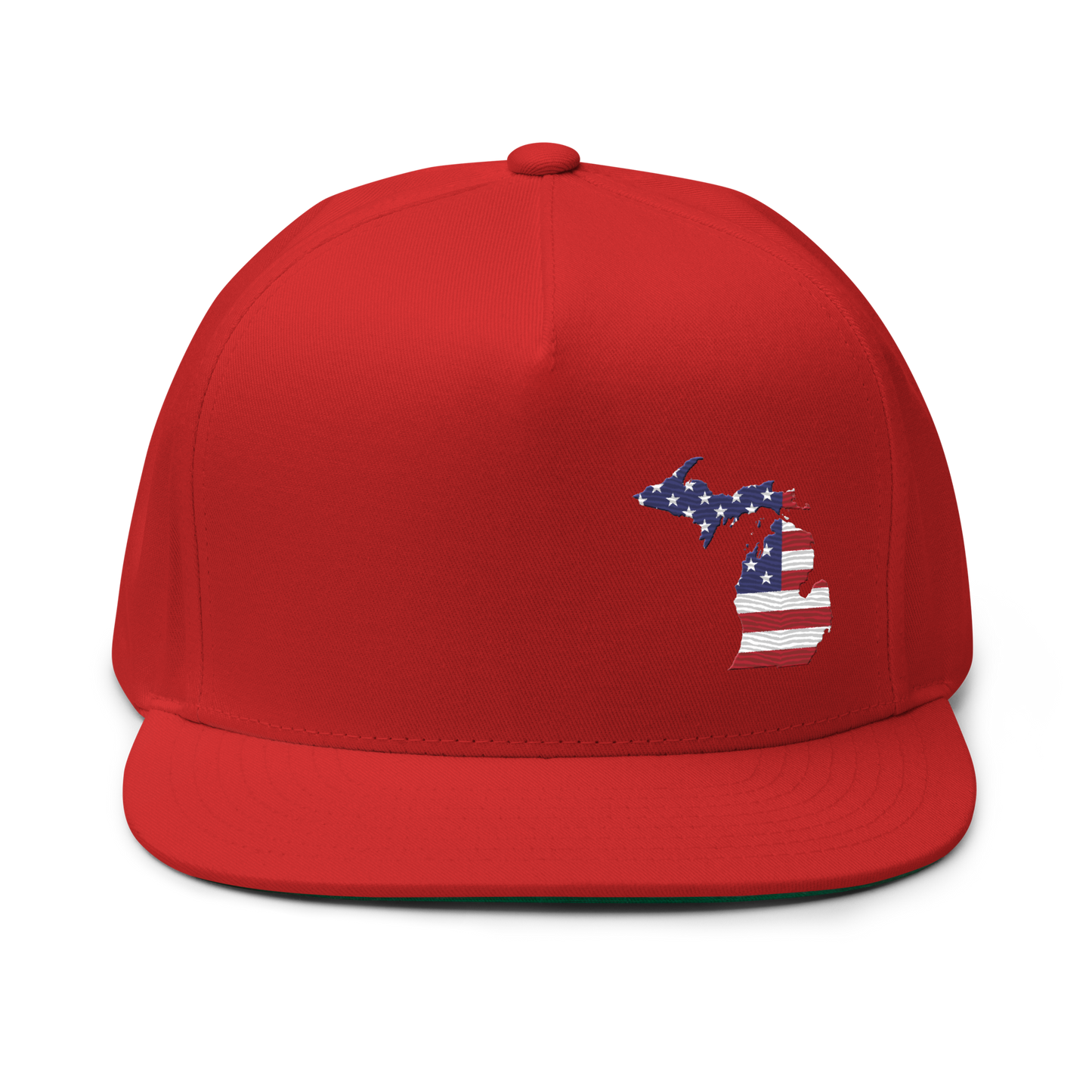 Michigan Flat Bill Snapback (Patriotic Edition)