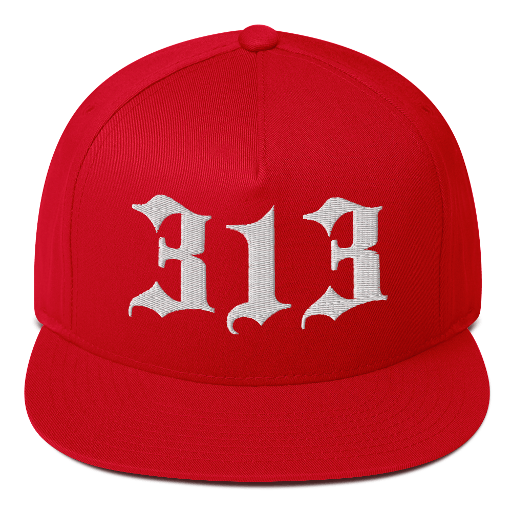 Detroit '313' Snapback (Old English Font) | 5-Panel