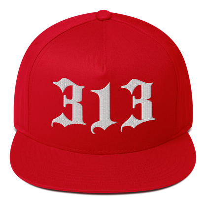 Detroit '313' Snapback (Old English Font) | 5-Panel