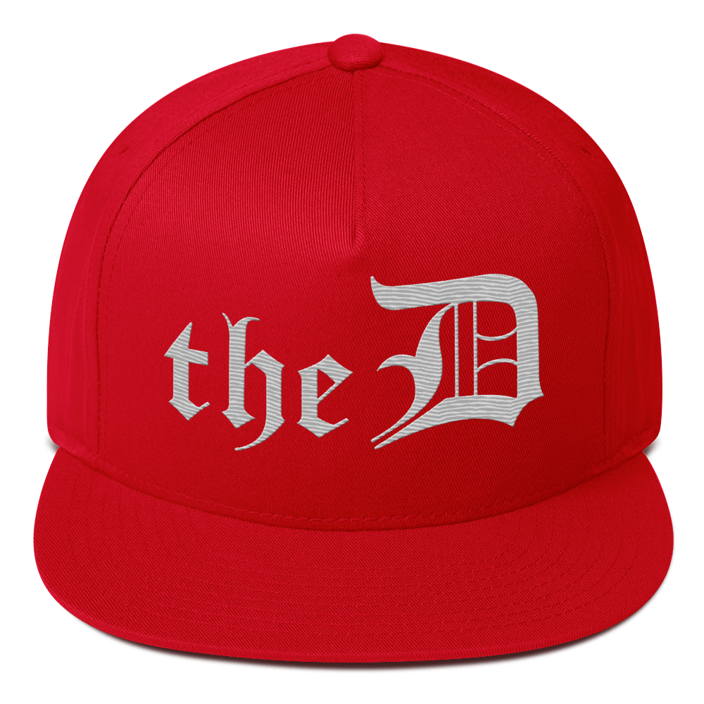 Detroit 'The D' Snapback | 5-Panel - Platinum