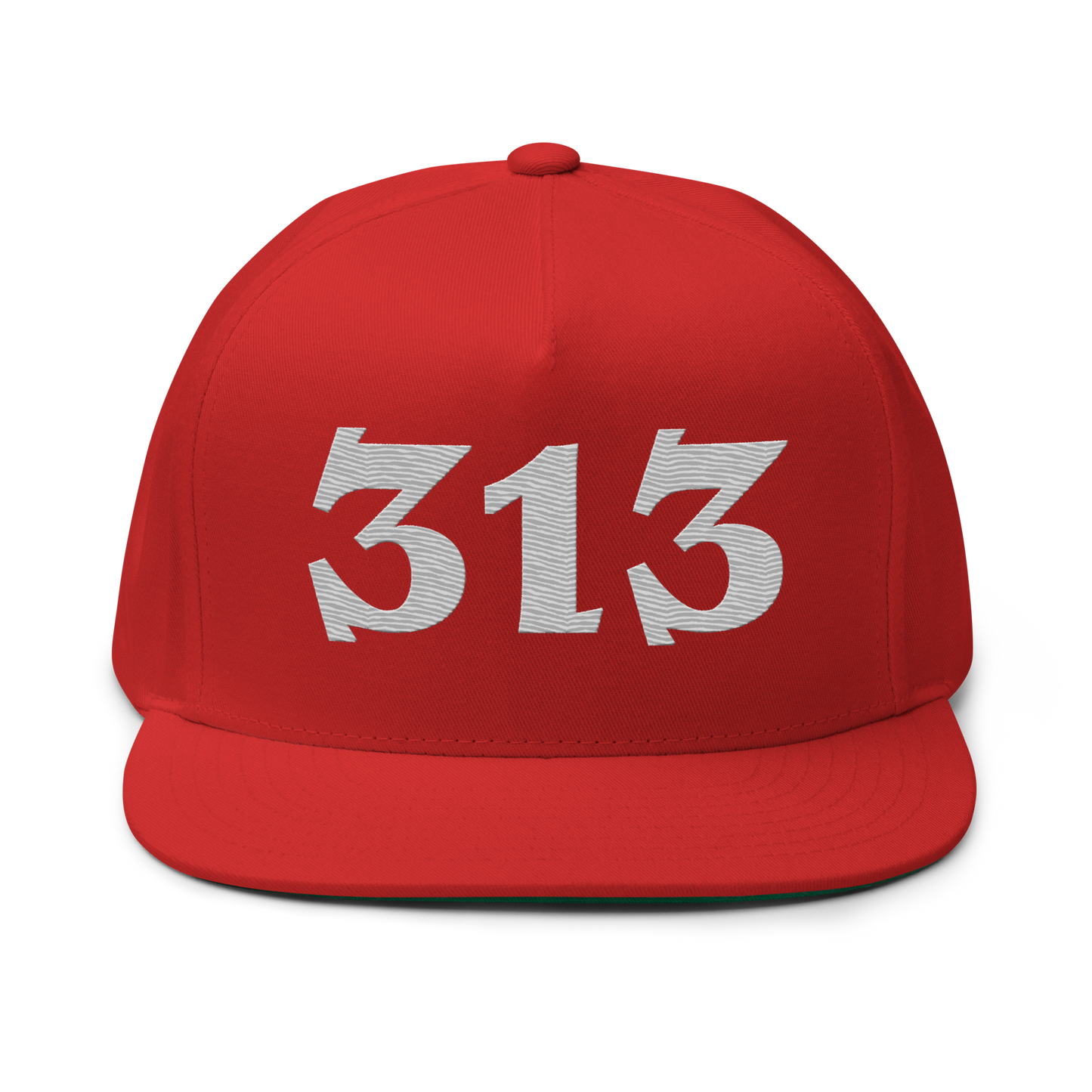 Detroit '313' Snapback | 5-Panel - Platinum