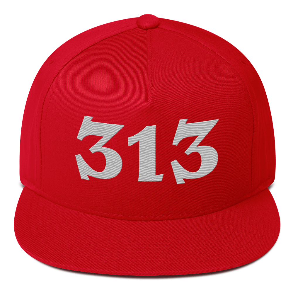 Detroit '313' Snapback | 5-Panel - Platinum