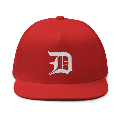 Detroit 'Old English D' Flat Bill Snapback