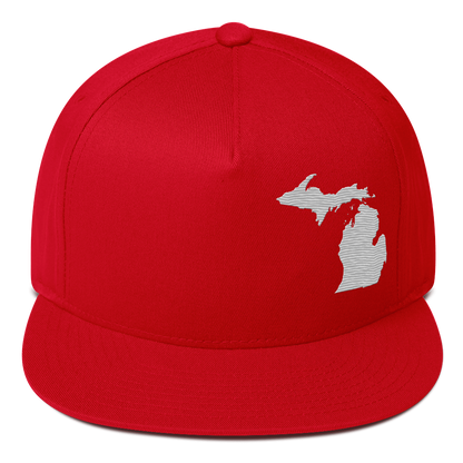 Michigan Snapback | 5-Panel - Platinum Outline