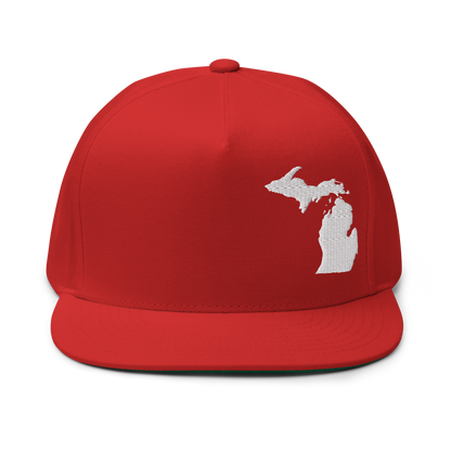 Michigan Snapback | 5-Panel - White Outline