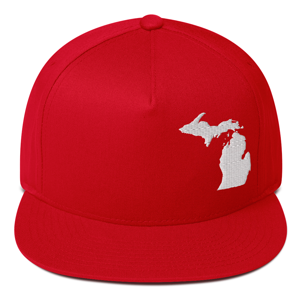 Michigan Snapback | 5-Panel - White Outline