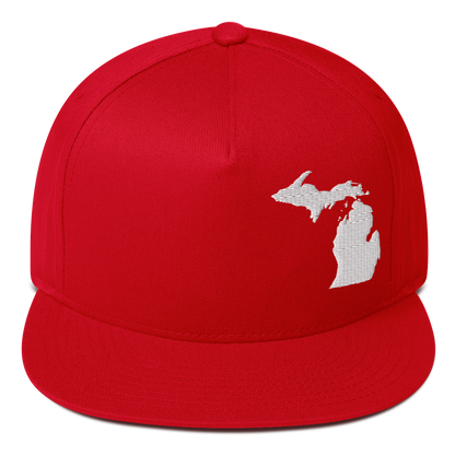 Michigan Snapback | 5-Panel - White Outline