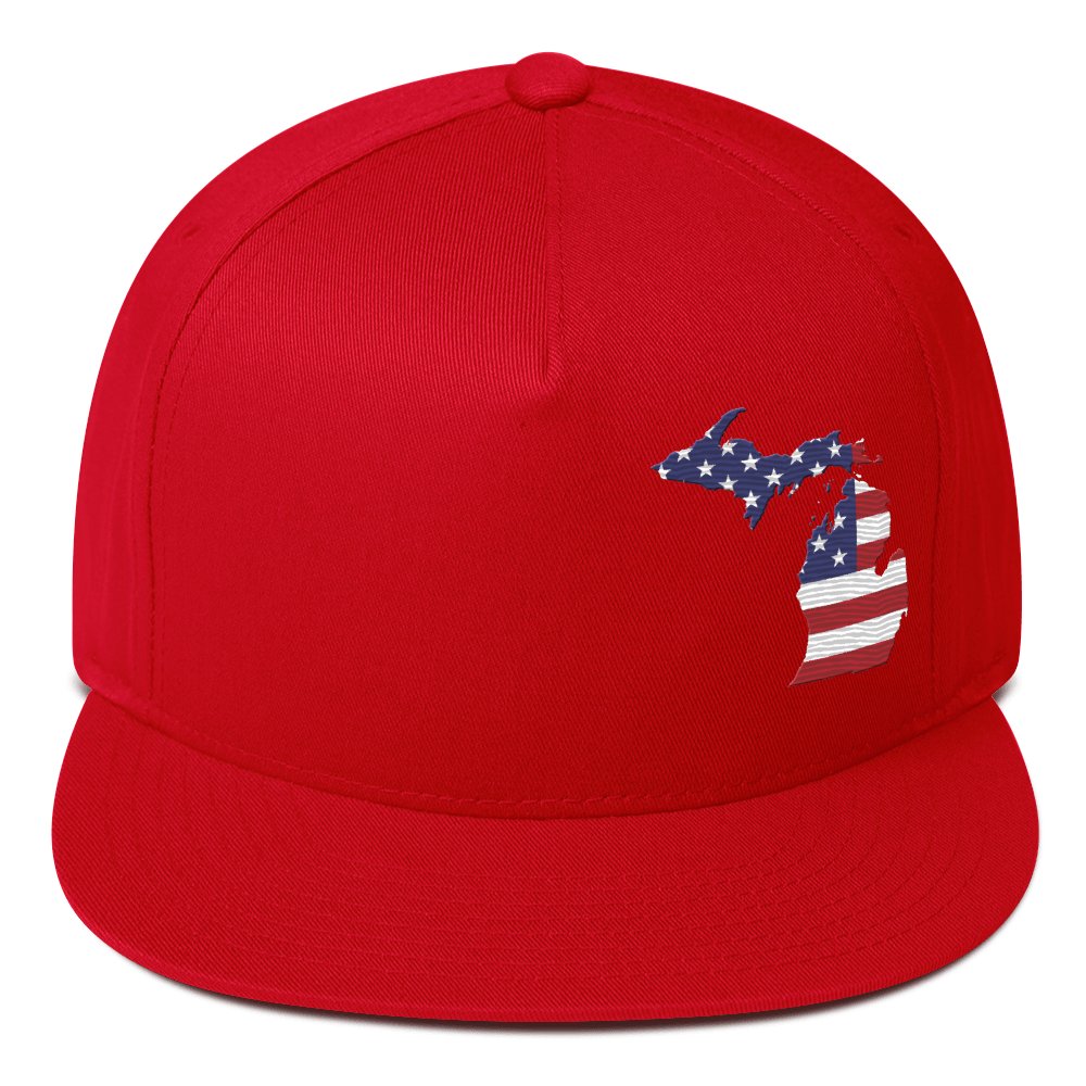 Michigan Snapback | 5-Panel - Patriotic Outline