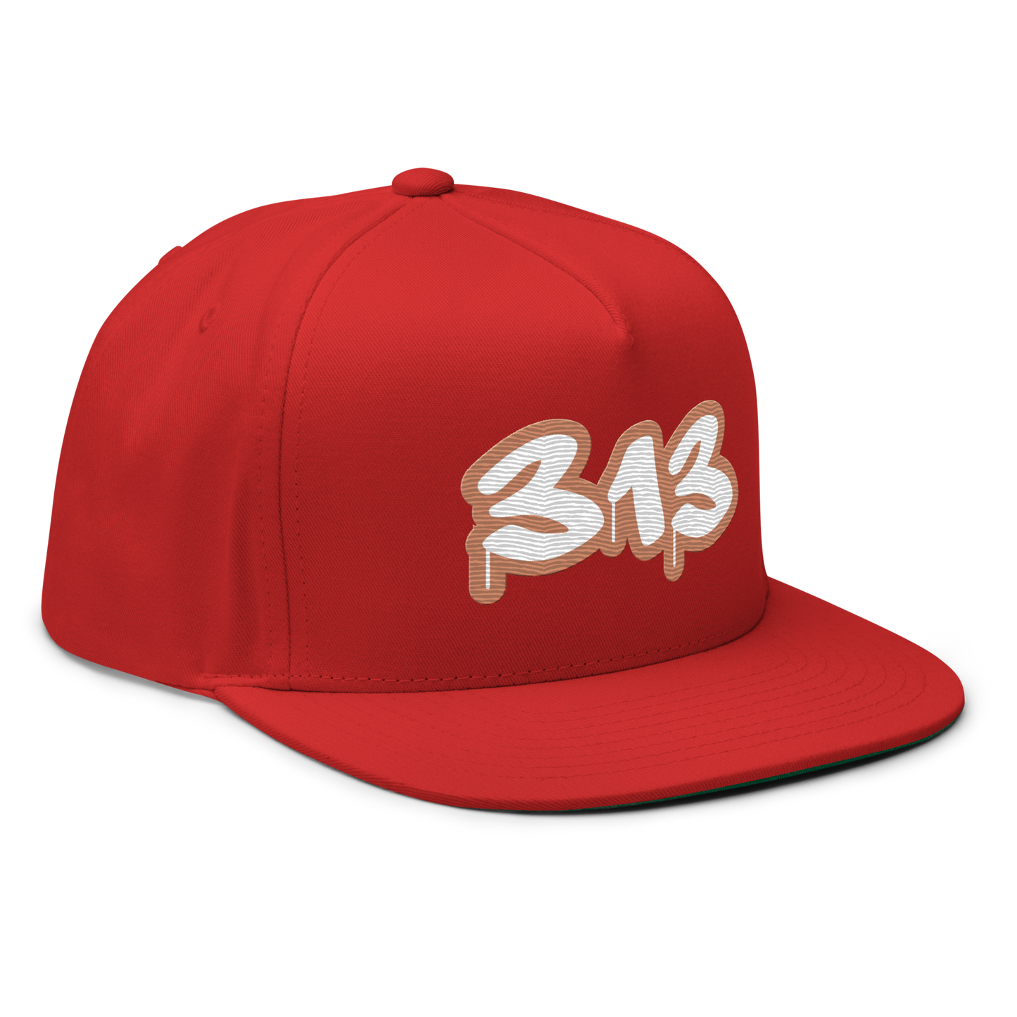 Detroit '313' Flat BIll Snapback (Copper Tag Font)