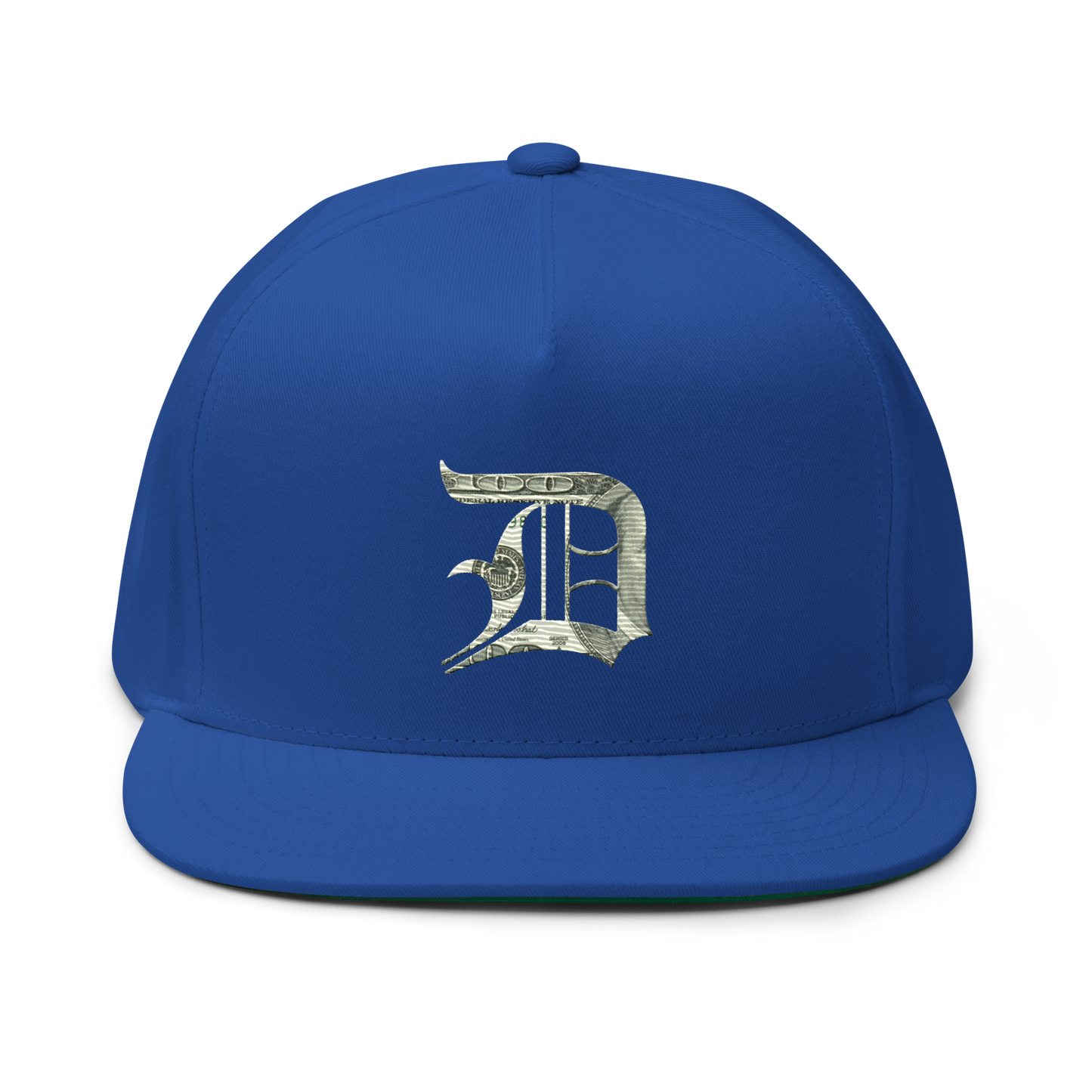 Detroit 'Old English D' Flat Bill Snapback (Benjamins Edition)