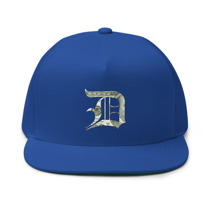 Detroit 'Old English D' Flat Bill Snapback (Benjamins Edition)