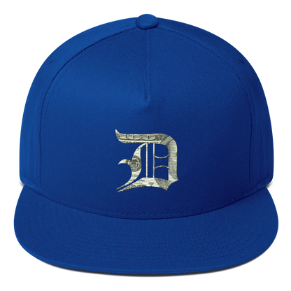 Detroit 'Old English D' Flat Bill Snapback (Benjamins Edition)