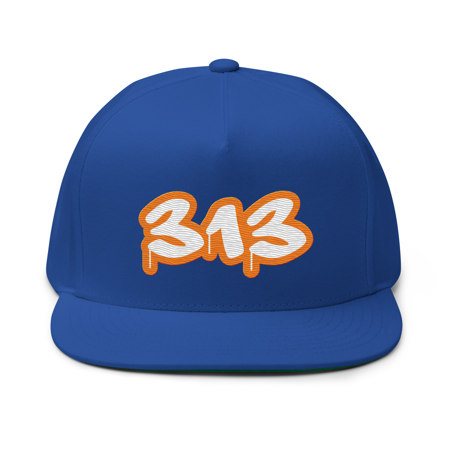 Detroit '313' Flat BIll Snapback (Orange Tag Font)