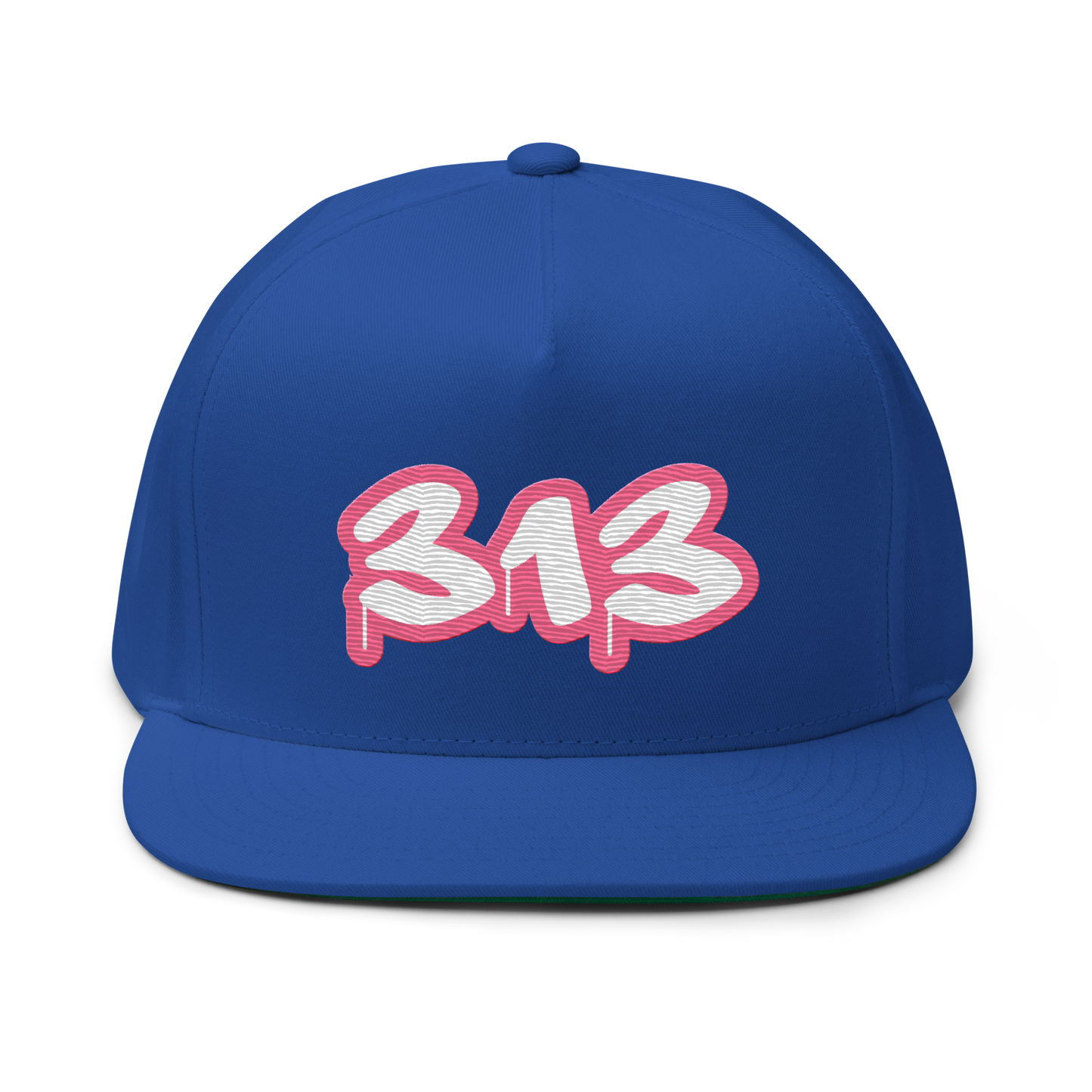 Detroit '313' Flat BIll Snapback (Rhodochrosite Pink Tag Font)