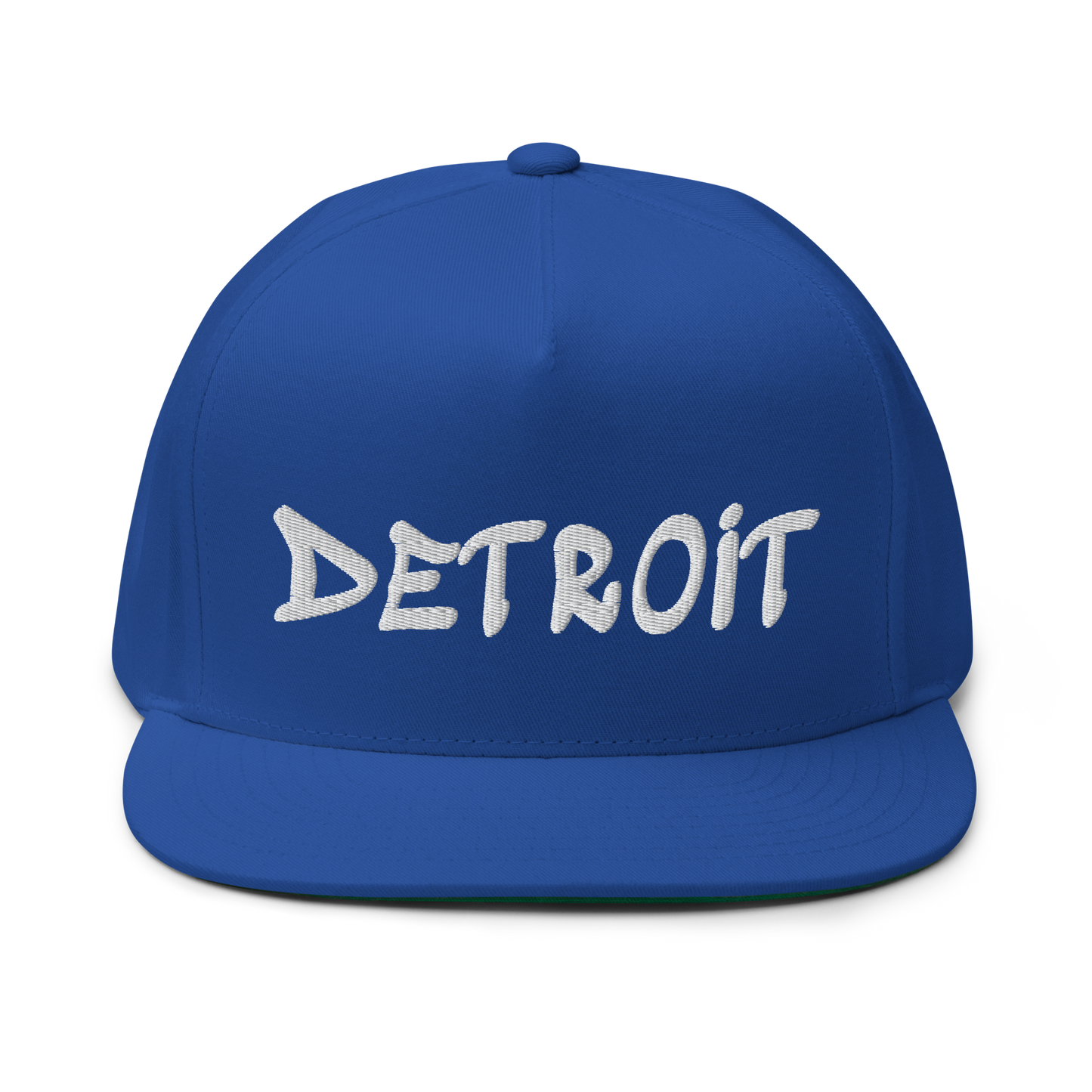 'Detroit' Flat Bill Snapback (Tag Font)