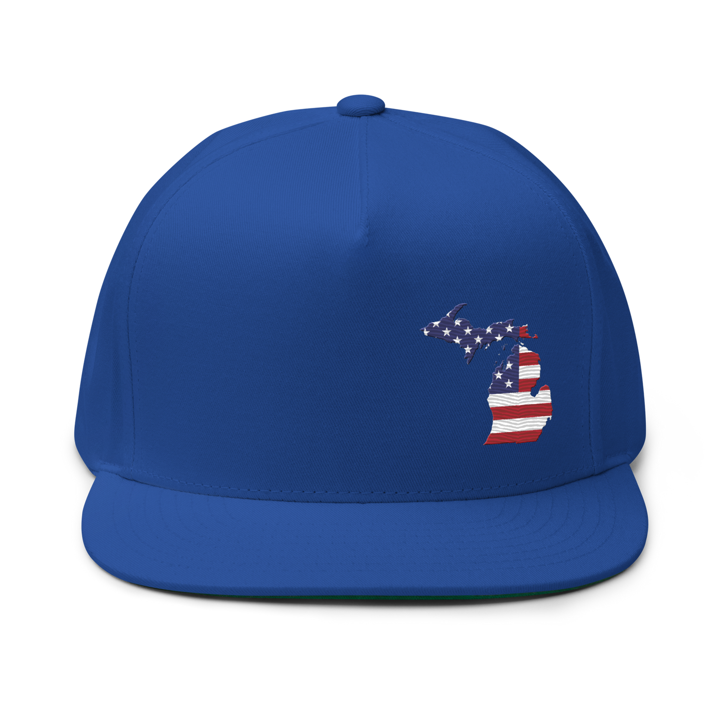 Michigan Flat Bill Snapback (Patriotic Edition)