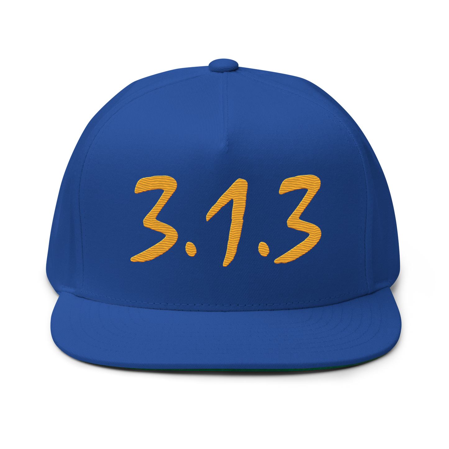 Detroit '313' Snapback (Compton Font) | 5-Panel - Gold