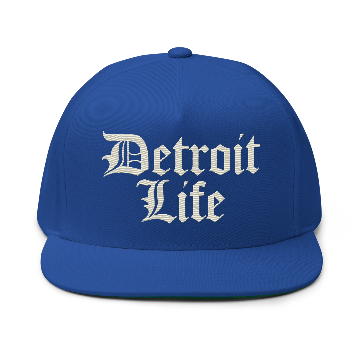 'Detroit Life' Snapback | 5-Panel - Ivory White