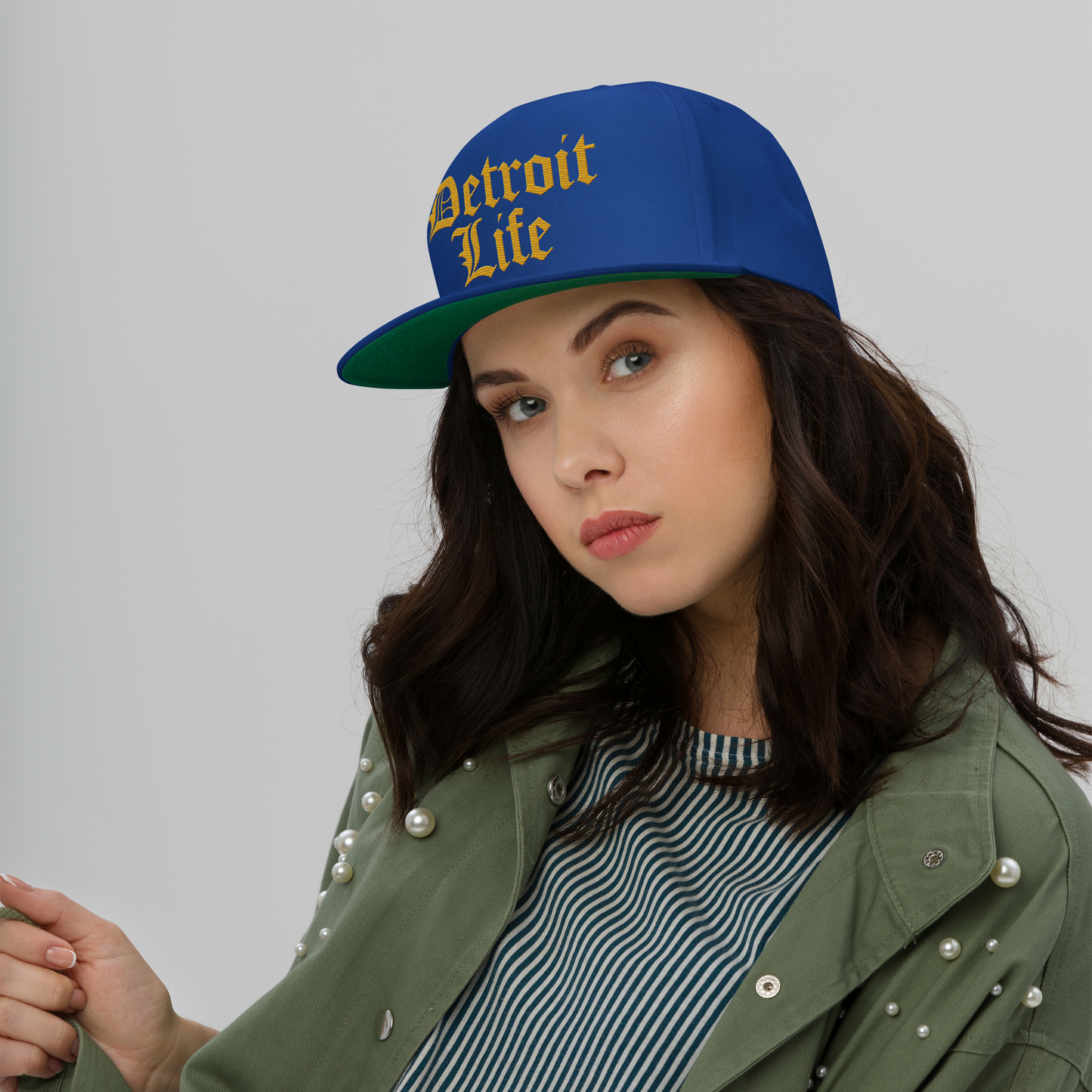 'Detroit Life' Snapback | 5-Panel - Gold