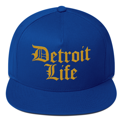 'Detroit Life' Snapback | 5-Panel - Gold