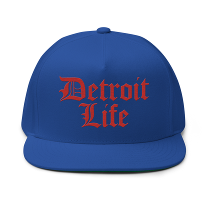 'Detroit Life' Snapback | 5-Panel - Aliform Red