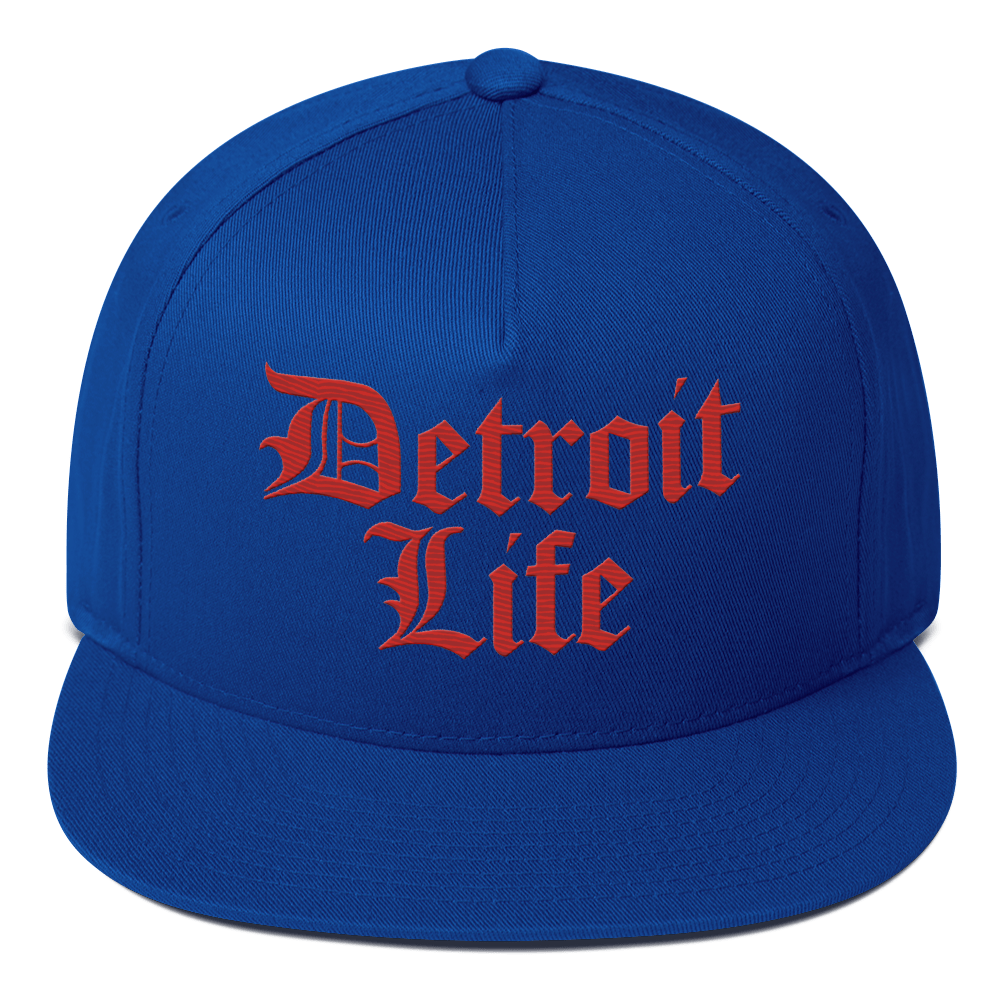 'Detroit Life' Snapback | 5-Panel - Aliform Red